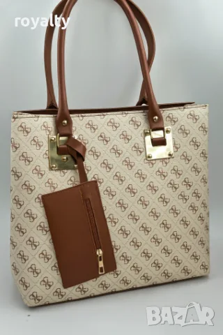 Guess Нова Дамска Кожена Чанта Различни Цветове и Модели Гес, снимка 8 - Чанти - 55340635