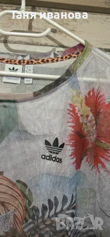 Adidas L-дамска тениска (А-179), снимка 4 - Тениски - 55686746