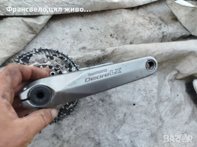 Курбел със средно движение за велосипед колело Shimano deore lx  fc m 580, снимка 2 - Части за велосипеди - 55621279