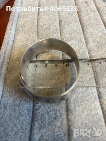 Руска Сребърна гривна проба 875, снимка 6 - Гривни - 54172108