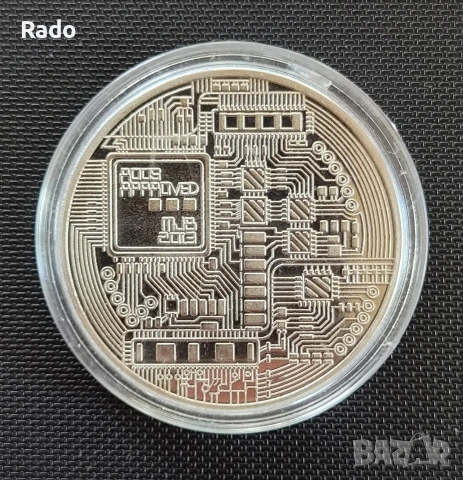 Юбилейна Биткойн монета Bitcoin, снимка 2 - Нумизматика и бонистика - 52872407