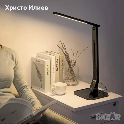 Настолна LED лампа със сензорен панел , снимка 2 - Настолни лампи - 54408622