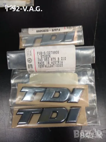 3A0853675B/Z10*НОВО*,надпис TDI емблема за VW 