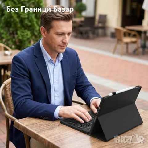 Нов кейс Калъф стойка с клавиатура за таблет Lenovo Tab Plus 11.5 TB351FU Леново, снимка 6 - Друга електроника - 54636731