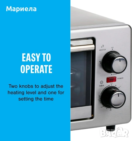 Мини фурна, 9L 300W 24V неръждаема стомана / Фурна за камион, снимка 2 - Други стоки за дома - 55198865