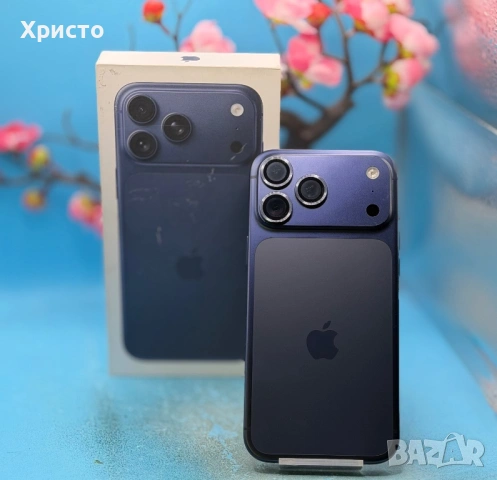 ГАРАНЦИОНЕН!!! Apple iPhone 17 Pro Max, 256GB, 5G, Deep Blue + подарък оригинален адаптер Apple , снимка 3 - Apple iPhone - 54855736
