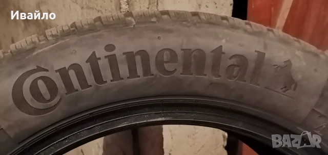 Продавам 2 броя зимни гуми 215.55.17 на 1 сезон дот 2022 Контентал , снимка 4 - Гуми и джанти - 54064872