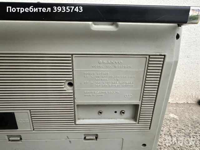 Sanyo ретро касетофон отличен, снимка 5 - Радиокасетофони, транзистори - 54547410