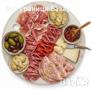 Нова каменна Топлоустойчива мраморна подложка дъска за кухня 25 см за рязане и сервиране, снимка 3 - Други - 54636764