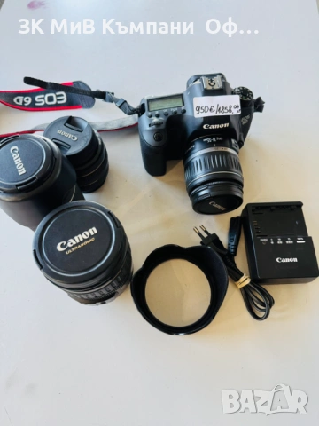 Фотоапарат CANON EOS 6 с три обектива, снимка 2 - Фотоапарати - 54839484
