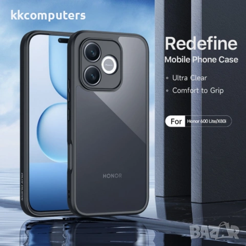 DUX DUCIS Aimo Прозрачен Калъф за Honor X80i 5G / 600 Lite 5G - PC+TPU, 0.8mm защита, 1.2m SGS, REAC, снимка 3 - Калъфи, кейсове - 54250093