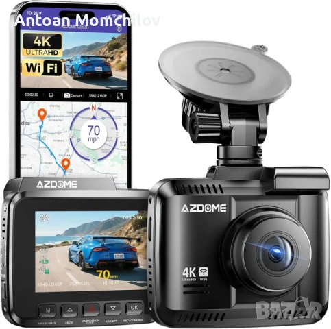Видеорегистратор AZDOME GS63H 4K WiFi GPS