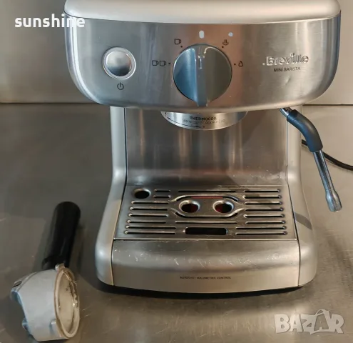 Breville Mini Barista VCF125X  Еспресо кафе машина * ВИДЕО * 15 bar, 58 mm портафилтър и тампер. , снимка 4 - Кафемашини - 55674416