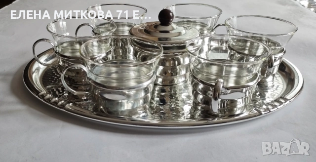 Сервиз за топли напитки-ГДР- от миналия век, снимка 2 - Сервизи - 53999993