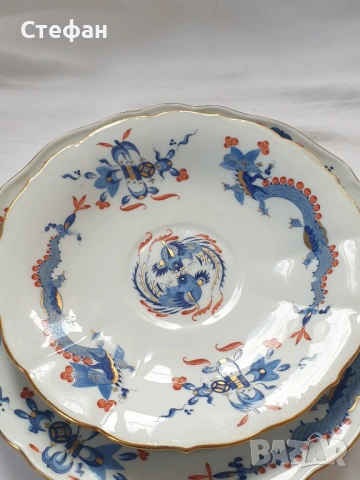 Порцеланов комплект Майсен, снимка 4 - Антикварни и старинни предмети - 54307186