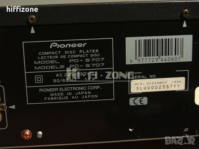 CD плеър   Pioneer pd-s707 , снимка 8 - Ресийвъри, усилватели, смесителни пултове - 54165259