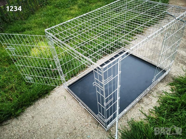 голяма метална клетка за куче 108x73x78см за транспорт и стационар , снимка 2 - За кучета - 54296883