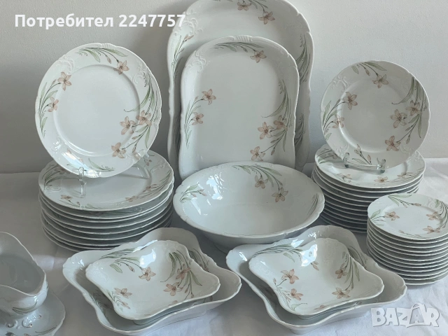 Античен сервиз за хранене Silesia, снимка 12 - Сервизи - 55075177