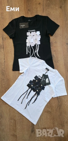 Тениски дамски нови Loewe Louis Vuitton Pinko,Tommy Hilfiger,YSL,Calvin Klein,Chanel , снимка 14 - Тениски - 54638573