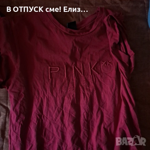 Тениска оригинал червена везано.лого PINKO, снимка 2 - Тениски - 54821029