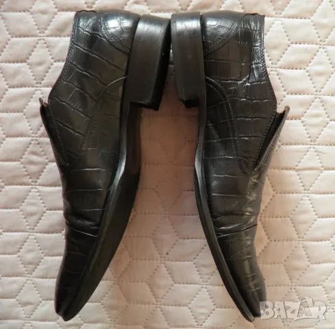 Bata оригинални мъжки черни обувки от естествена кожа, снимка 3 - Официални обувки - 55697983