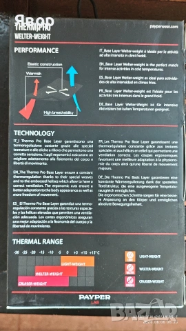 Нов Термоклин PAYPER THERMO PRO 240, снимка 2 - Спортни дрехи, екипи - 54797027
