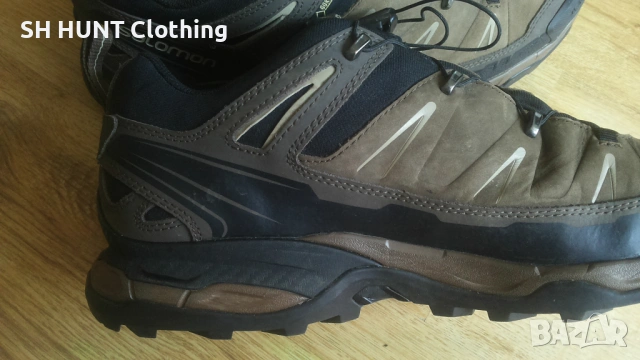 SALOMON X Ultra Ltr Gtx GORE-TEX Leather Shoes EUR 45 1/3 естествена кожа водонепромокаеми - 2705, снимка 12 - Маратонки - 54887665