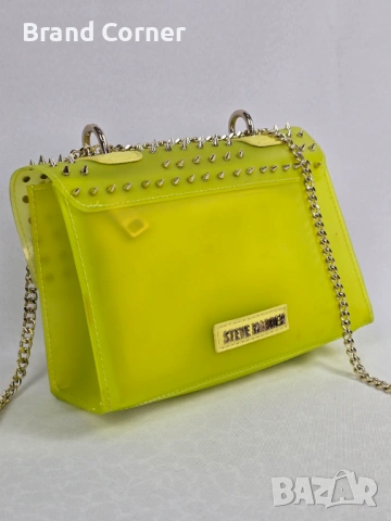 Нова дамска чанта Steve Madden Yellow Jelly с несесер, снимка 3 - Чанти - 54354726