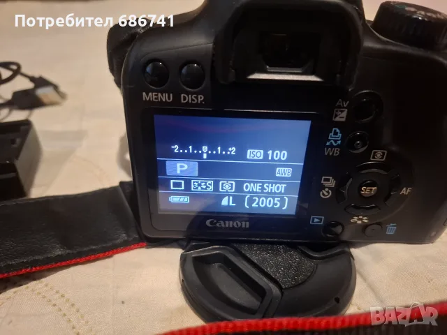 Фотоапарат Canon 1000D с обектив Tamron 18-200 mm 1:3,5-5,6 VC II за Canon (APS-C), снимка 2 - Фотоапарати - 55655799