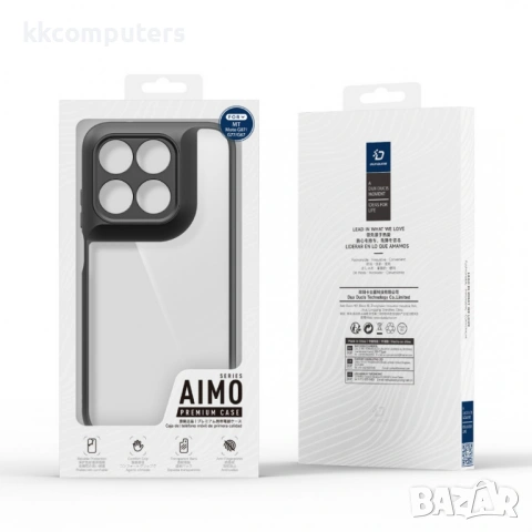 Прозрачен Калъф за Motorola Moto G77 5G / G67 5G / G87 5G DUX DUCIS Aimo Series с Протектор – Черен, снимка 7 - Калъфи, кейсове - 54697627