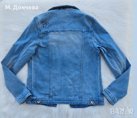 Дамско дънково яке размер S , снимка 10 - Якета - 47106880