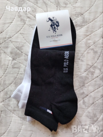 Къси чорапи U.S. POLO ASSN - размер 40-44, снимка 2 - Мъжки чорапи - 55100129