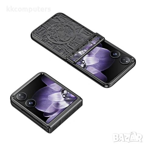 Твърд Калъф за Xiaomi Mix Flip 5G Mechanical Legend Electroplating PC с Протектор – 5 цвята, снимка 7 - Калъфи, кейсове - 54746179