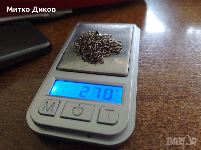 Сребърна верижка и обеца сребърна с камък общо около 4грама двете , снимка 6 - Колиета, медальони, синджири - 54822342