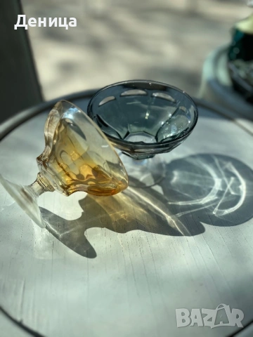 Чаши за двама♥️ Италианско художествено стъкло от Empoli.   Произведени са в района на Емполи, Итали