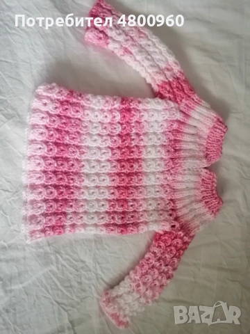 Плетени дрешки, снимка 8 - Жилетки и елечета за бебе - 54238715