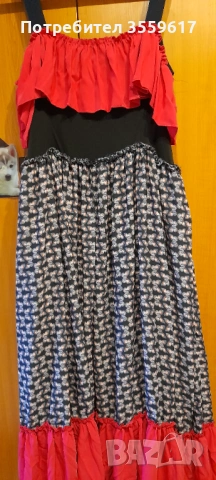 Красива рокля в испански стил (Кармен),подходяща за танци и събития