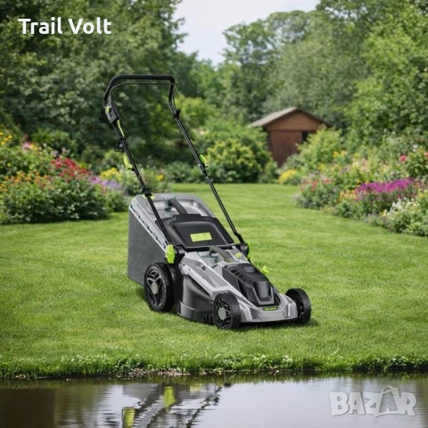 Електрическа косачка 2400W | 43 см ширина | 50л кош | 5 степени, снимка 6 - Градинска техника - 54774483