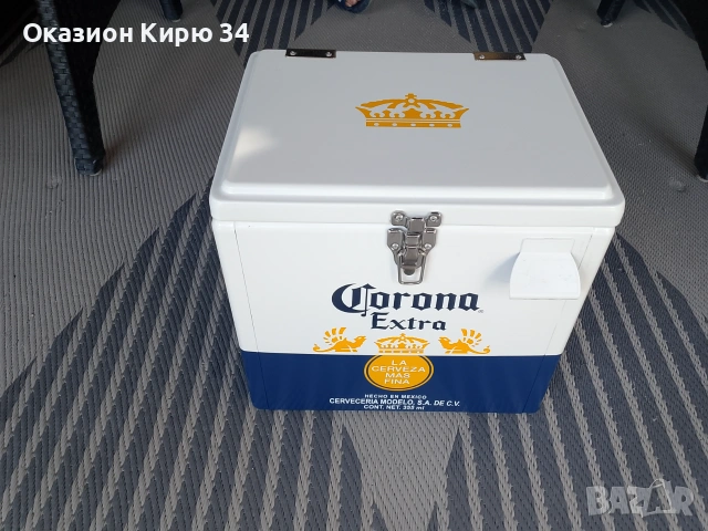 Corona Extra ретро метална охладителна кутия, снимка 2 - Други стоки за дома - 55113572