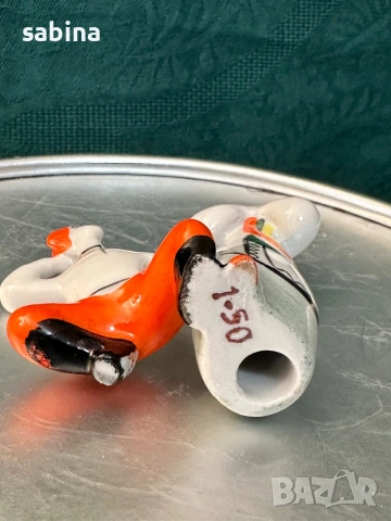 Съветски порцелан-Винтидж порцеланова статуетка – миниатюра на танцьори „Танц гопак“,  Полонски ЗХС,, снимка 3 - Антикварни и старинни предмети - 54017656