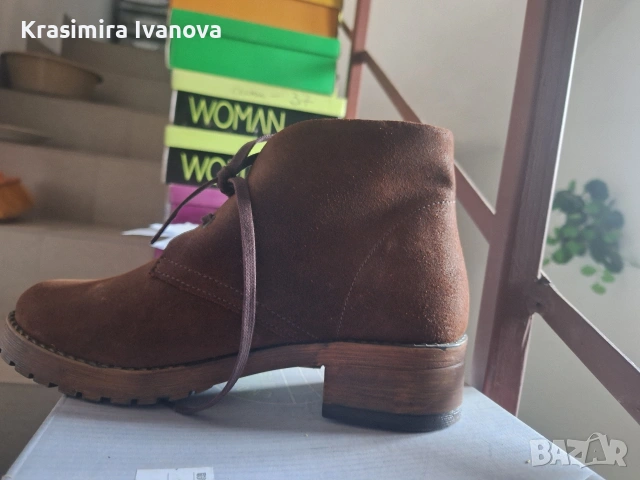 кларк Габина естествен велур , снимка 3 - Дамски ежедневни обувки - 54184471