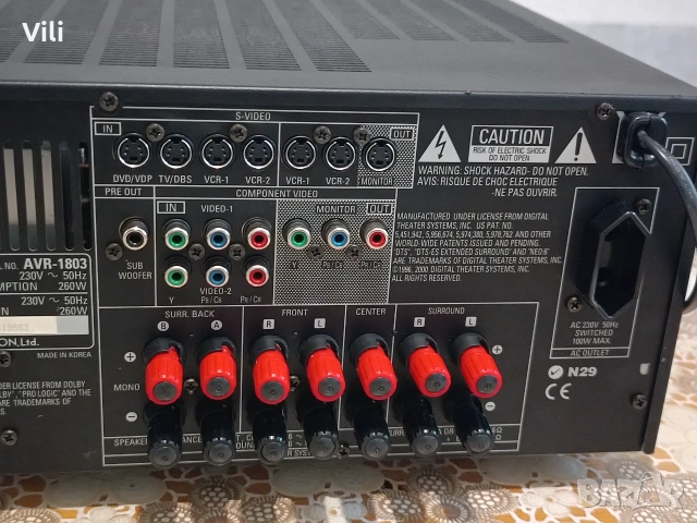 🔧 Denon AVR-1803 – Неработещ 🔧, снимка 6 - Ресийвъри, усилватели, смесителни пултове - 55211854