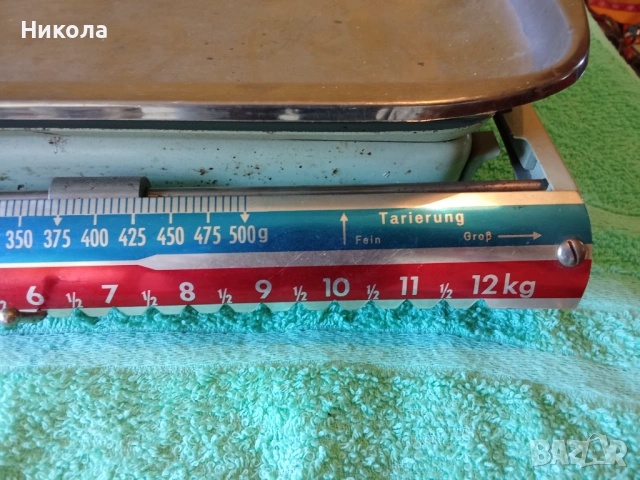 Антикварен кантар везна Krups, снимка 2 - Антикварни и старинни предмети - 54328975