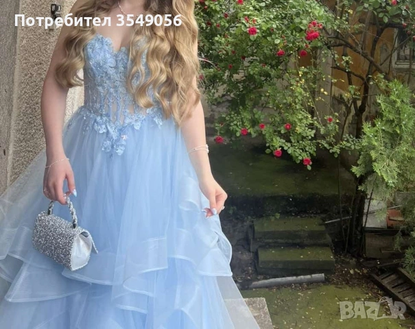 Официална рокля за абитуриентски бал размер S, снимка 3 - Рокли - 55060317