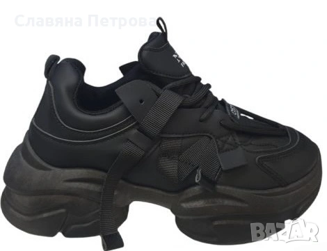 Черни маратонки, снимка 2 - Маратонки - 54534084