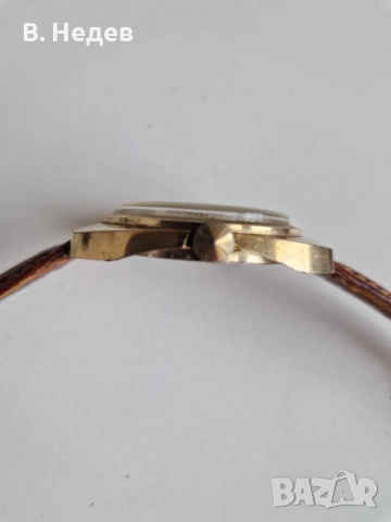 SLAVA cal. 2414, 21 руб. камъка, ръчно нав-е, made in USSR каса – 37мм, снимка 5 - Мъжки - 54234373