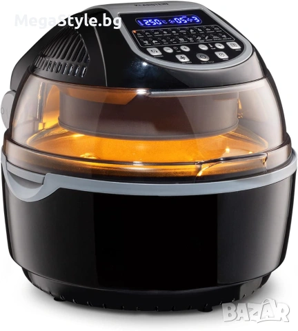 Klarstein  фритюрник с горещ въздух, 1400 W, пържене, готвене , грил , печене без мазнина, снимка 8 - Уреди за готвене на пара - 55240242