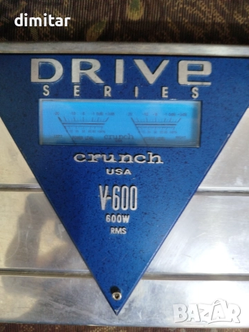 Усилвател DRIVE CRUNCH V- 600 RMS - USA , снимка 3 - Ресийвъри, усилватели, смесителни пултове - 54820865