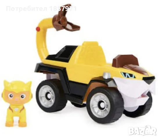 Игрален комплект Spin Master Paw Patrol Cat Pack, превозно средство и фигура Leo