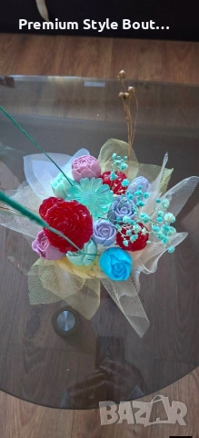 букет от соеви свещи , снимка 12 - Декорация за дома - 54004949